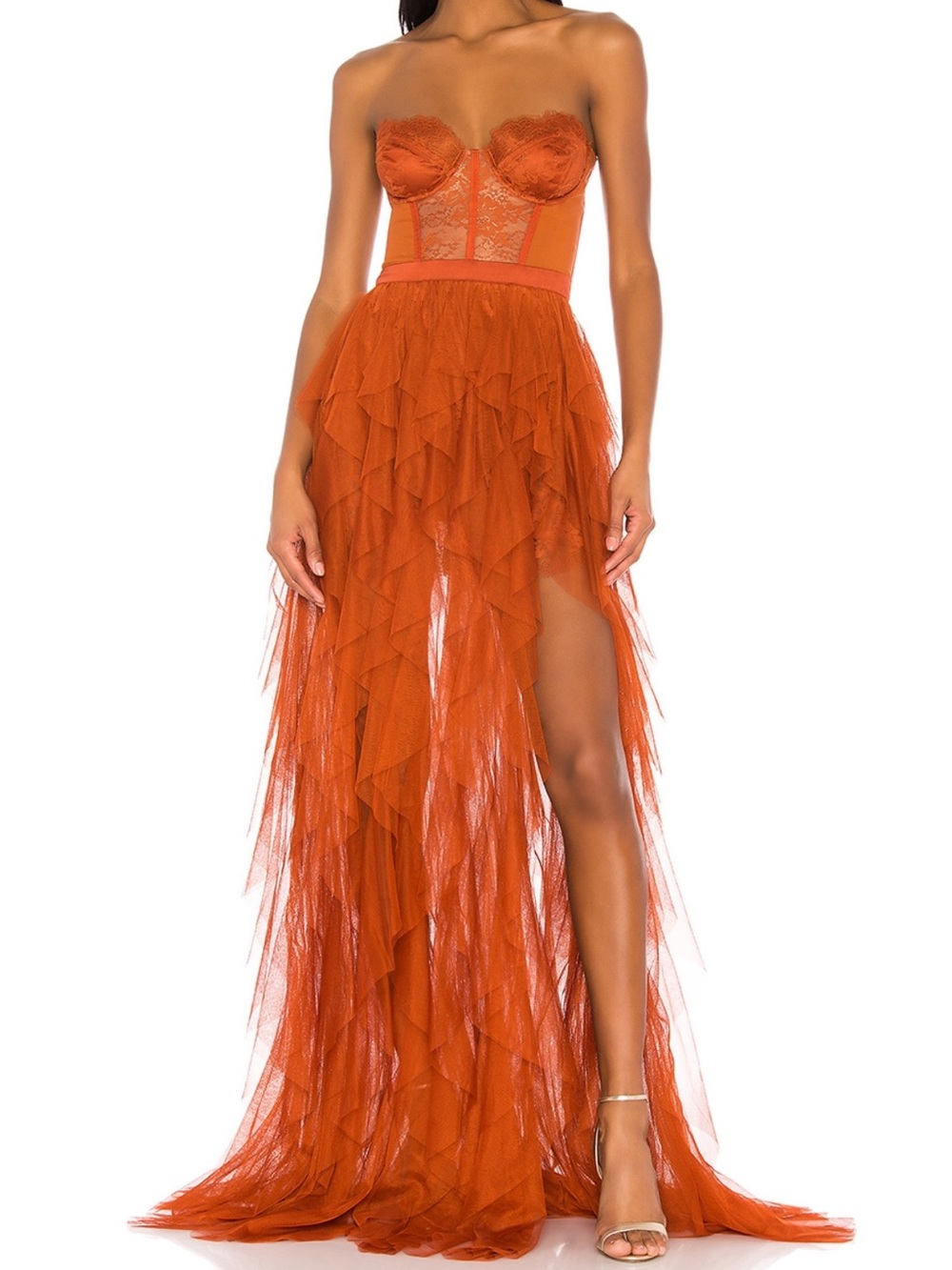 X REVOLVE Bustier Gown in Rust
For Love & Lemons